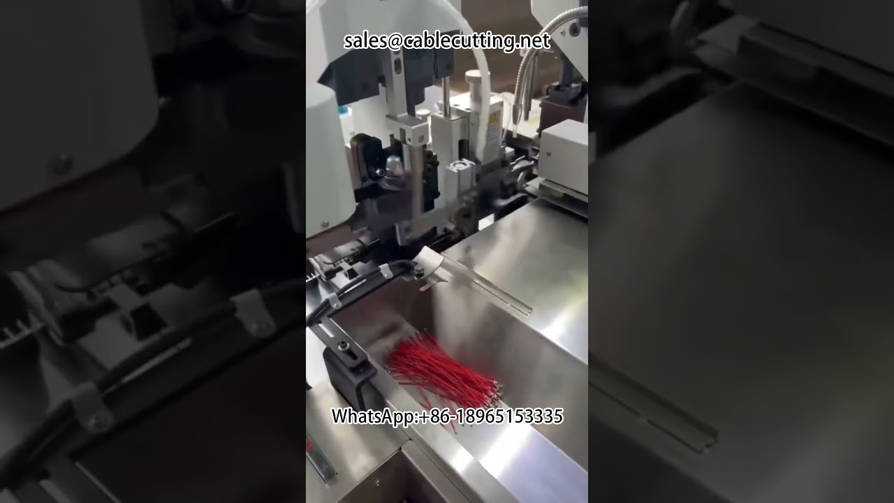 Mesin Crimping Kepala Ganda Self Service Penuh | Mesin Terminasi & Stripping Kawat Otomatis