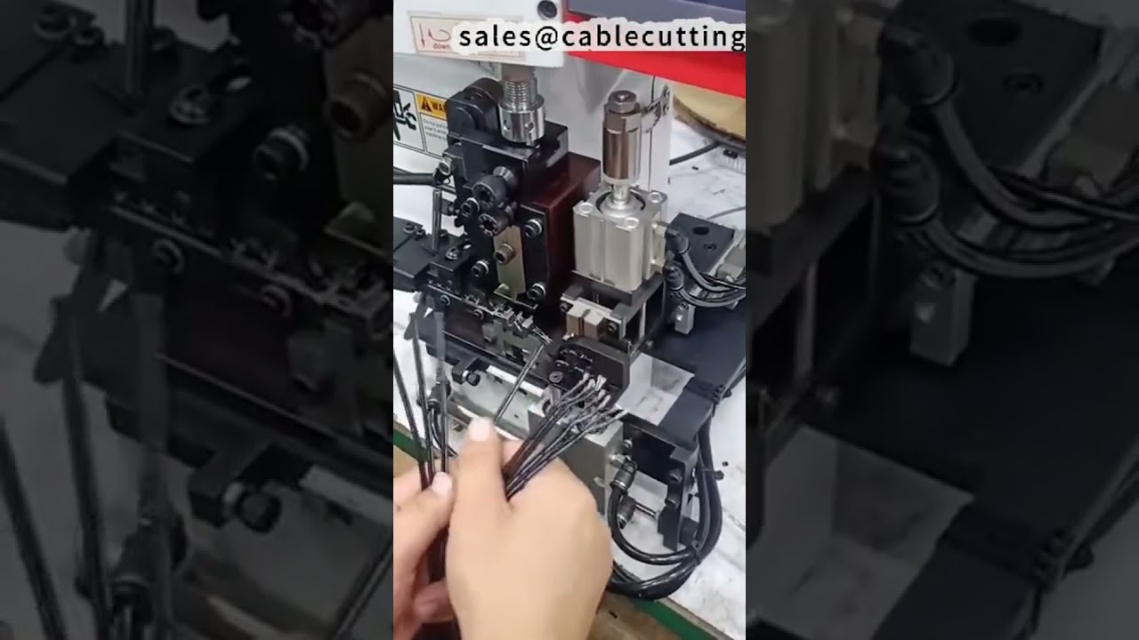 Mesin Stripping & Crimping Kawat Paralel Dual Crimp Efisiensi Tinggi #pabrik #mesinindustri #diyindonesia