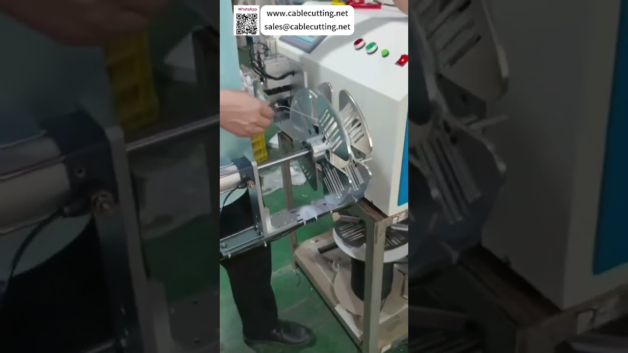 Mesin Potong Kabel Ribbon Otomatis dengan Penghitung Meter - Hasil Split Terbaik
