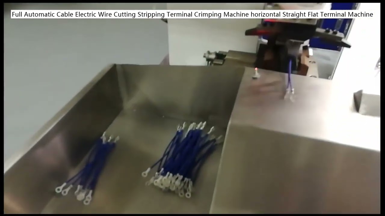 Mesin Pemotong, Pengupas, dan Crimping Terminal Kabel Otomatis Penuh