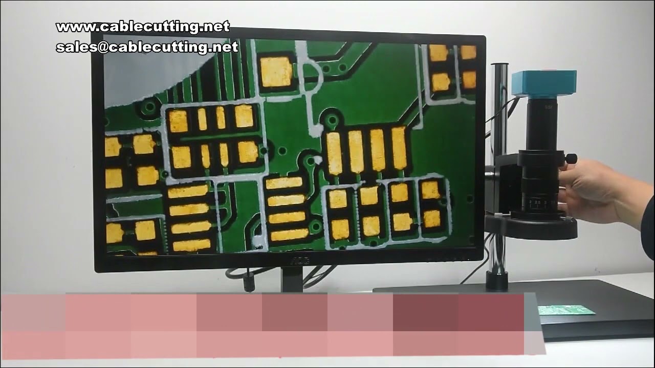 Mikroskop 4K HD Industri, Kamera Pengukuran Digital untuk Inspeksi & Perbaikan Optik