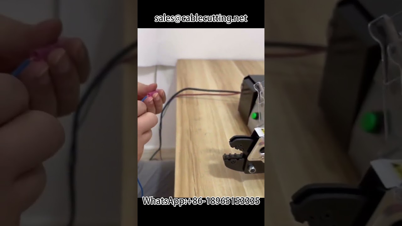Mesin Crimping Terminal Listrik Otomatis untuk Kabel Heat Shrink
