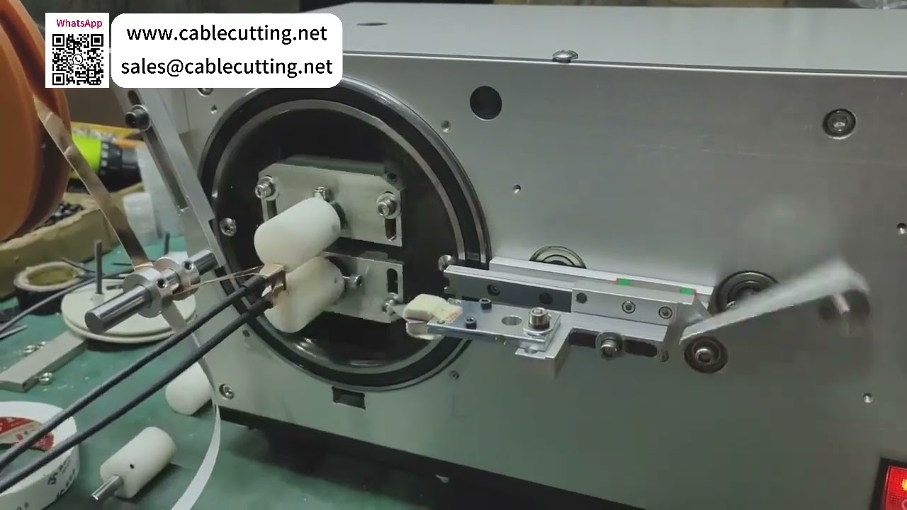 Mesin Pembungkus Copper Foil Tape Semi Otomatis untuk Casing Besi Kabel Data - Efisien & Andal