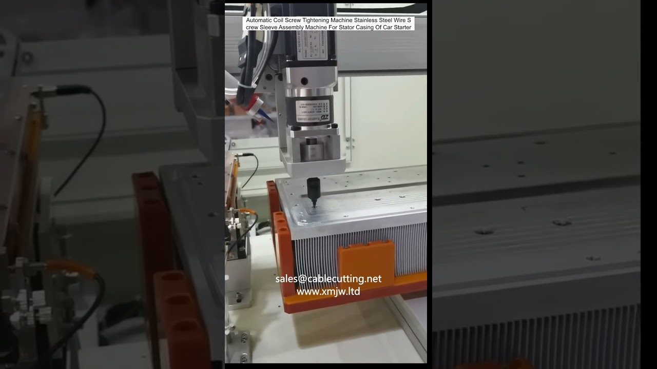 Mesin Otomatis Pengencangan Sekrup Koil & Perakitan Selongsong Sekrup Kawat Baja Tahan Karat untuk Stator
