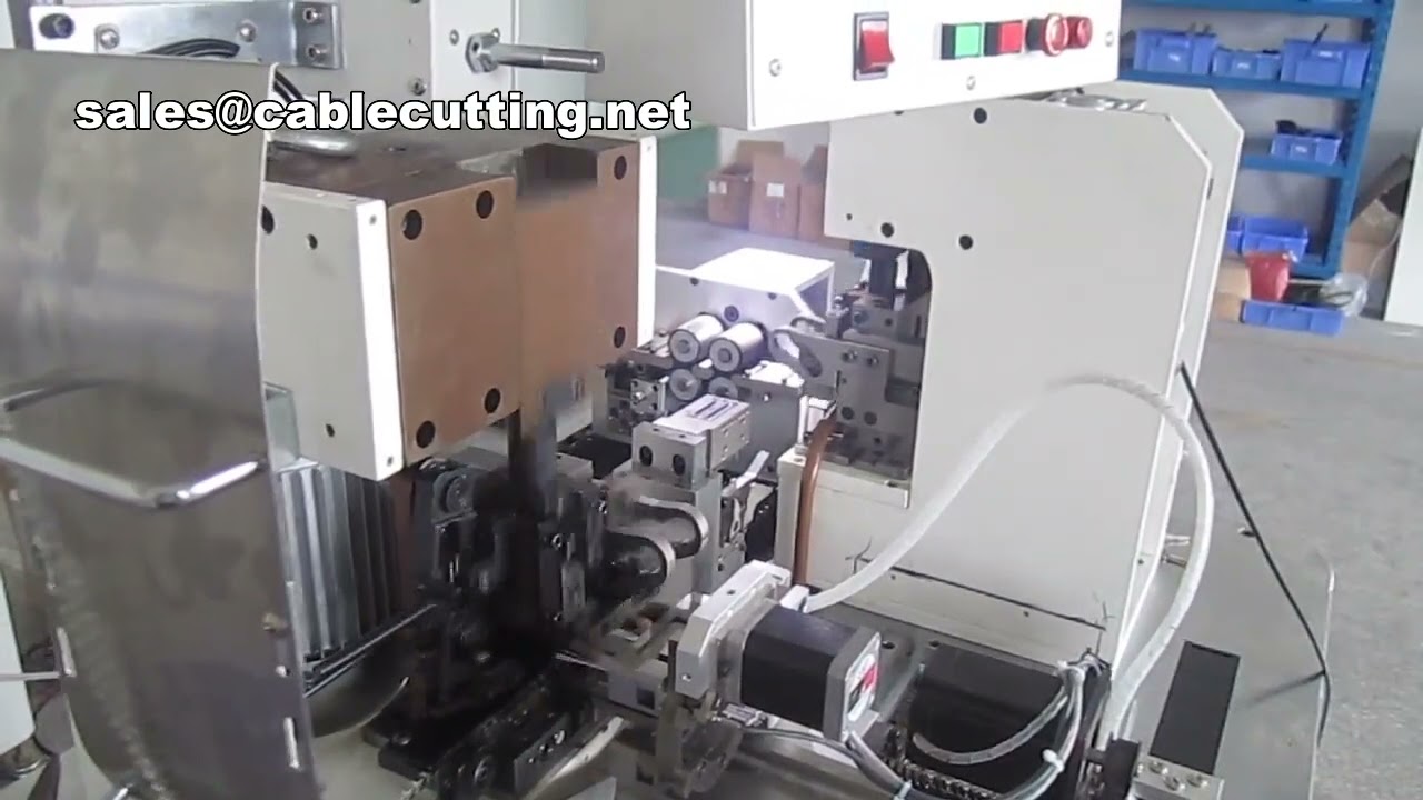 Mesin Potong, Kupas, dan Crimping Kabel Flat Otomatis untuk Industri