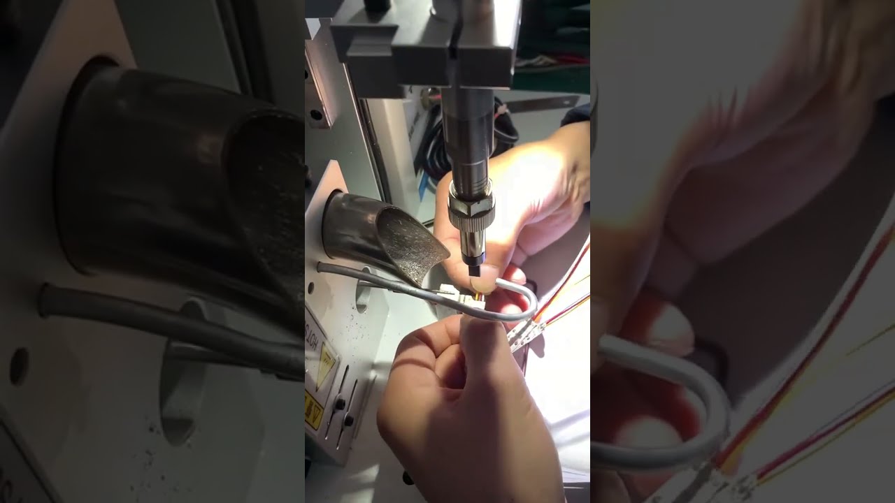 Mesin Soldering Semi Otomatis – Proses Soldering Kabel Nyata #mesin #mesinstrippingkabel #pabrik