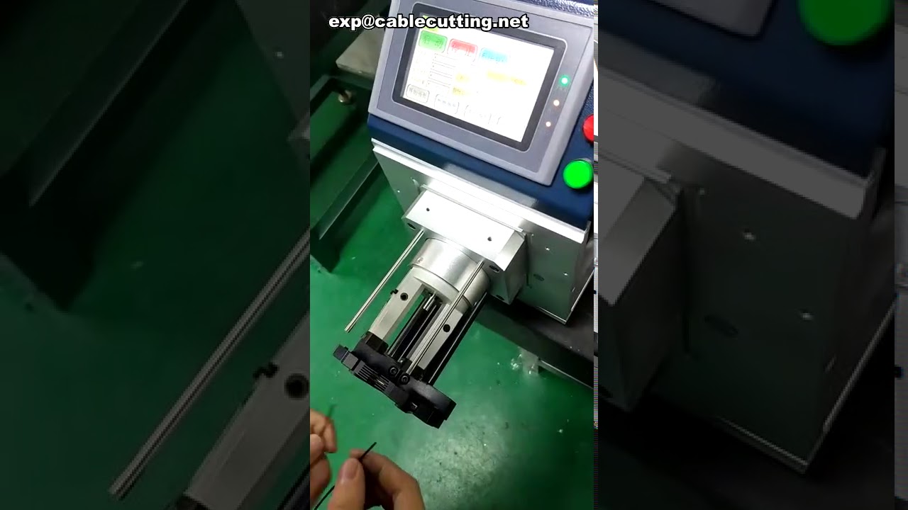 Mesin Pengupas Kabel Koaksial Rotary Programmable - Kupas 3 Lapis Kabel Coax Tipis Otomatis
