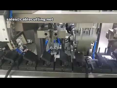 Mesin Assembly Line Otomatis untuk Stripping, Cutting, Crimping, dan Plug Kabel