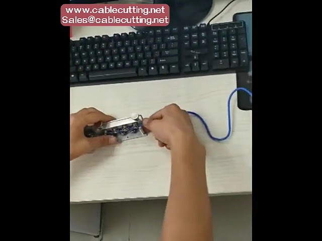 Pelurus Kabel Ganda atau Tunggal dengan Roda untuk Mesin Stripping & Pemotong Kawat SWT