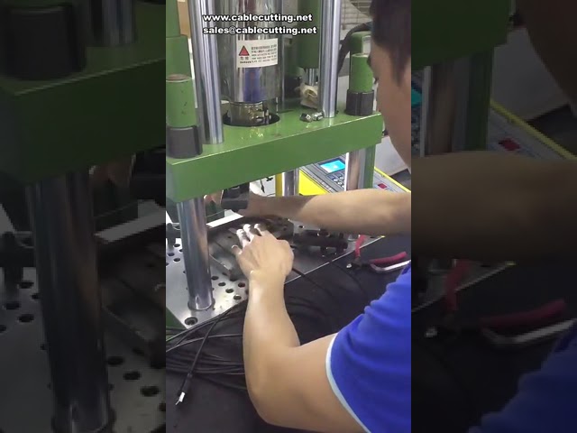 Mesin Injection Molding Vertikal 20T untuk Steker DC & Kabel (PVC, TPE, PP, PE)