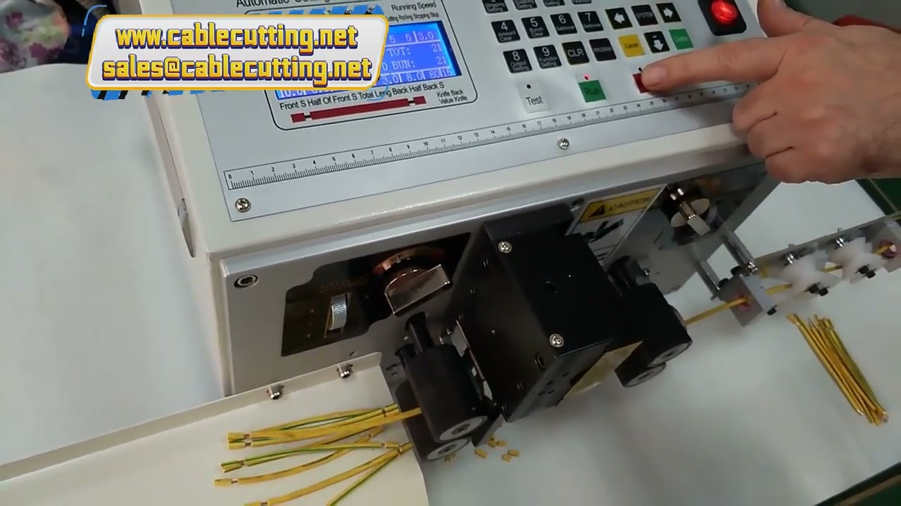 Mesin Stripping dan Crimping Kabel Otomatis 0.1-2.5mm² dengan Pisau Karbid - Alat Pemotong Kabel Profesional