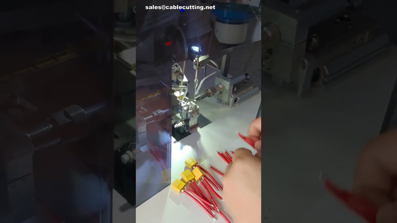 Mesin Soldering Konektor Dual Gun untuk Sambungan Bulat, Solder Penuh 360 Derajat