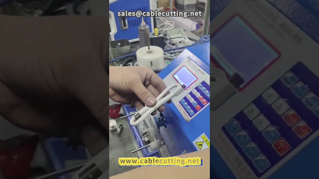 Mesin Penggulung Kabel Data dengan Ikat Ring Silika Gel 95 #kabeldata #pemrosesankabel #ringsilikon