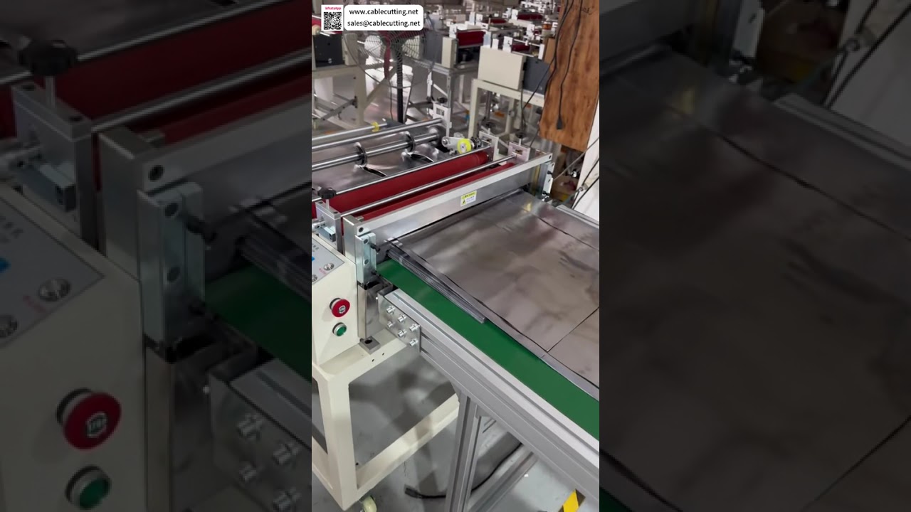 Mesin Slitting Lembar Timah Berat dengan Kontrol Panjang Meter Counter - Versi Pendek
