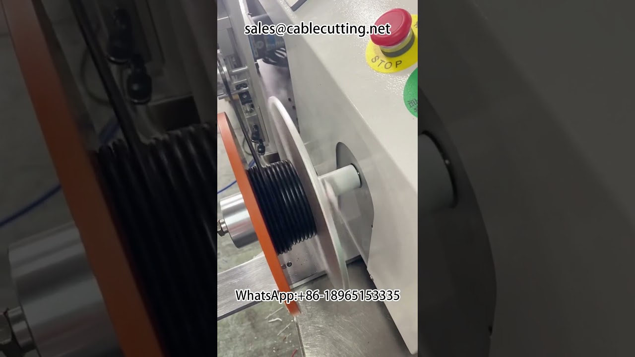 Mesin Otomatis Penghitung Meter dan Pengikat Kabel, Akurat & Rapi dengan Baris Kabel Tertata