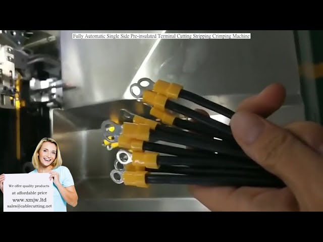 Mesin Crimping Terminal Pre-Isolasi Otomatis Satu Sisi - Potong, Kupas, Crimp Sekaligus