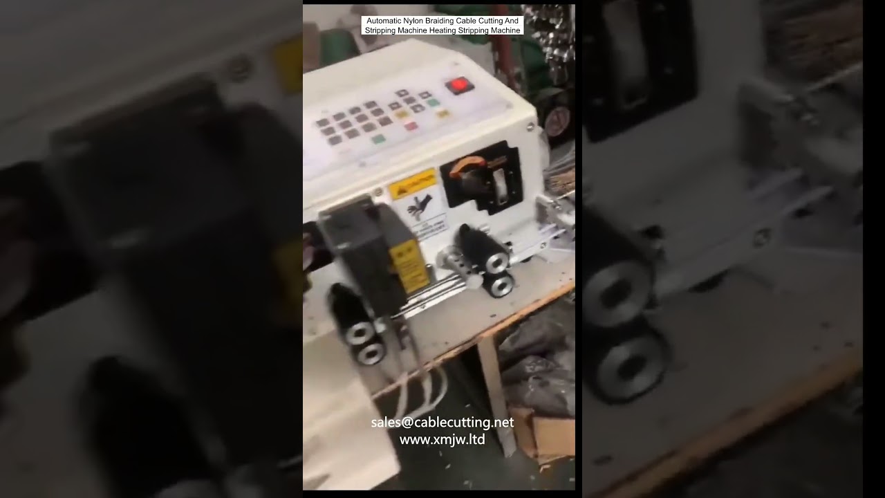 Mesin Pemotong & Pengupas Kabel Nylon Braiding Otomatis dengan Pemanas