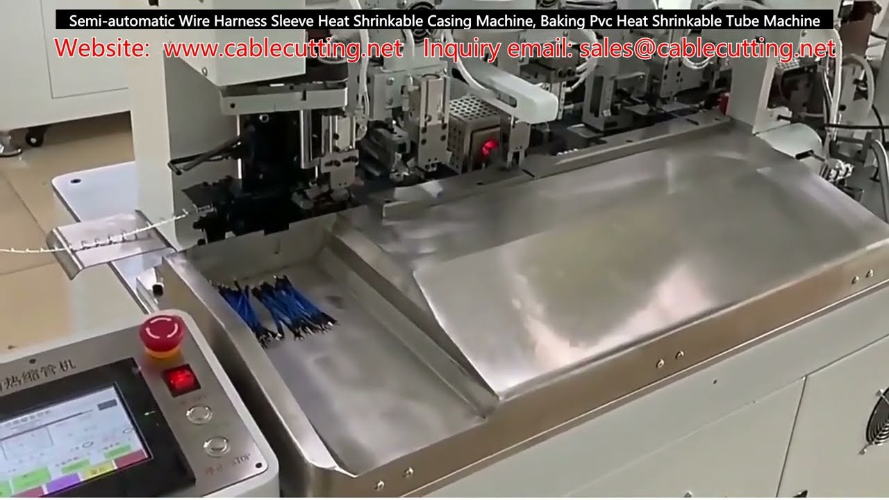 Semi automatic Wire Harness Sleeve Heat Shrinkable Casing Machine, Baking Pvc Heat Shrinkable Tube M