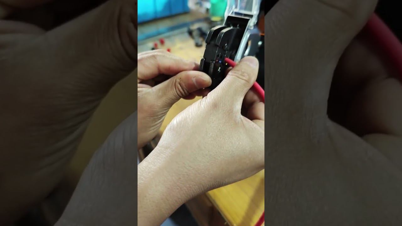 AM-10 Pneumatic Wire Crimper 6 sq mm – Krimping Terminal Pre-Insulated untuk Pabrik #pabrik #mesin