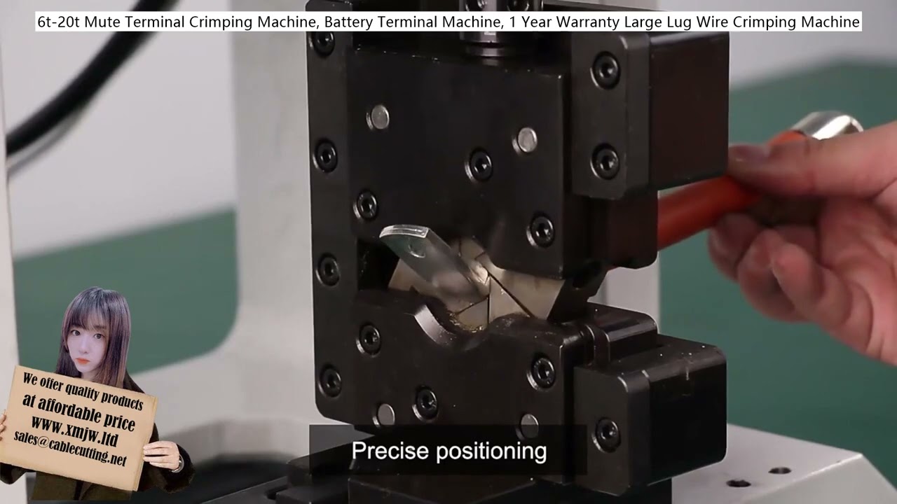 Mesin Crimping Terminal Senyap 6t-20t, Mesin Terminal Baterai, Garansi 1 Tahun untuk Kabel Lug Besar