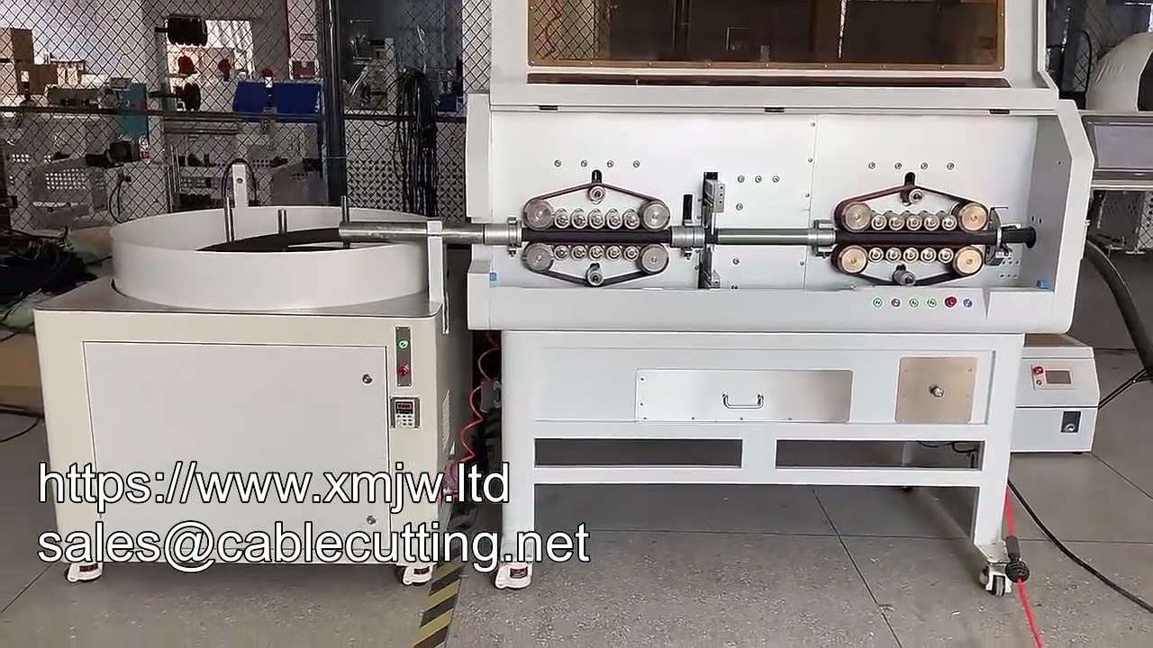 Mesin Penggulung Kabel Otomatis Besar untuk Feeder Mesin Potong Kupas Kabel 150mm2