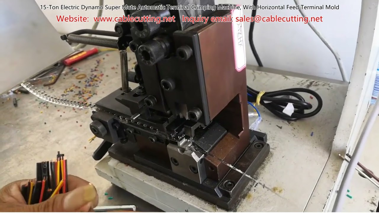 Mesin Crimping Terminal Otomatis 15 Ton Listrik Super Hening dengan Umpan Horizontal