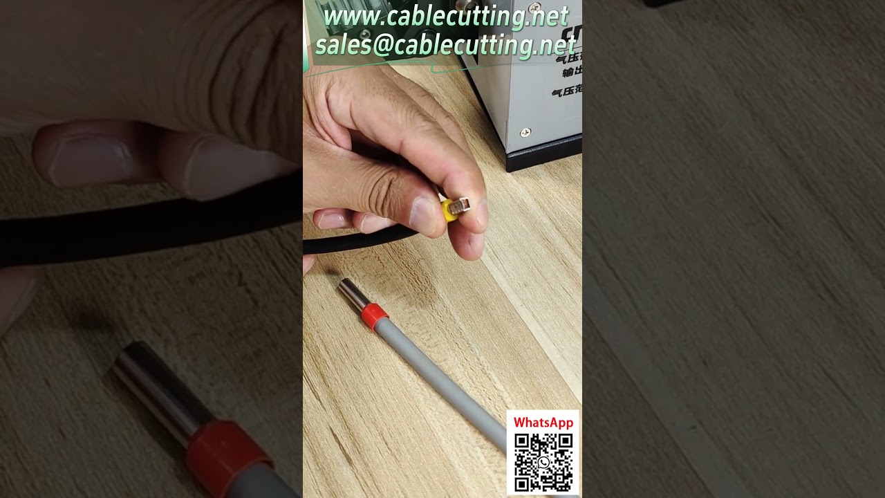 Tang Crimping Pneumatik 25M – Demonstrasi Crimping Terminal Tabung Panjang dengan Cetakan yang Dapat Diganti #AlatIndustri