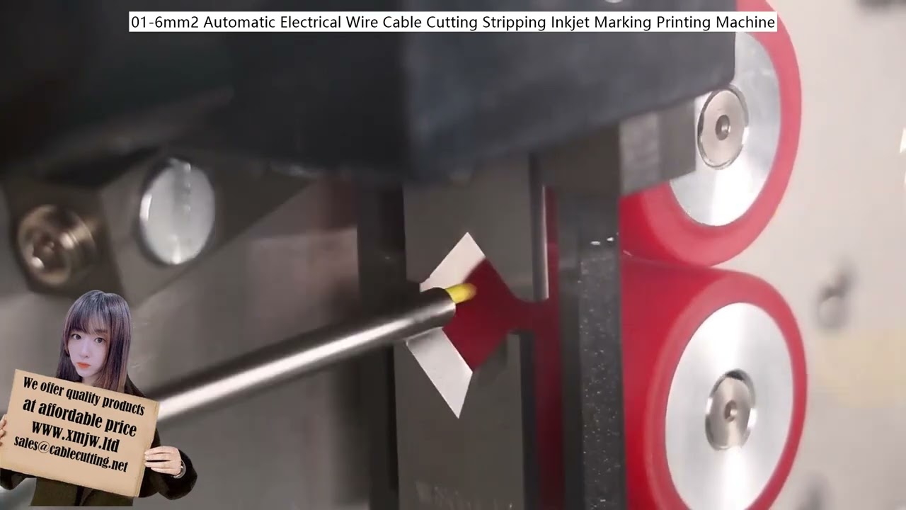 Mesin Potong & Stripping Kabel Otomatis 6mm2 dengan Marking Inkjet