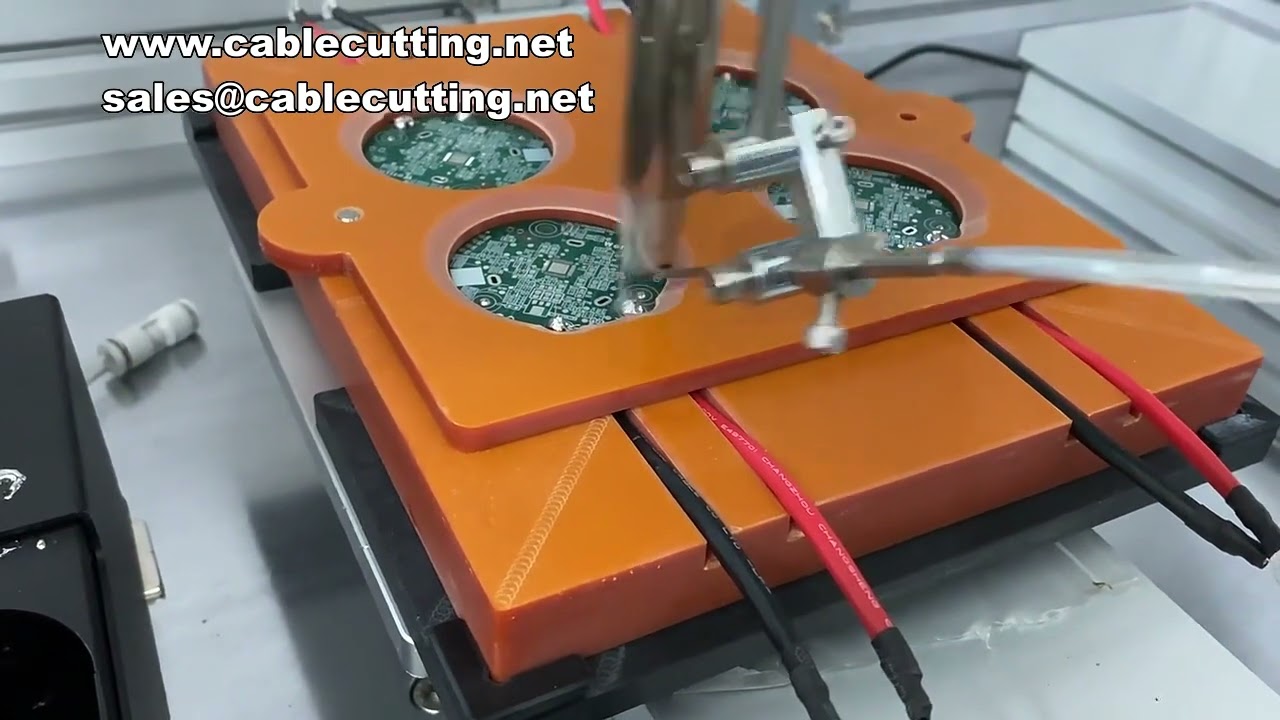 Mesin Soldering Otomatis dengan Umpan Timah untuk PCB dan Kabel USB