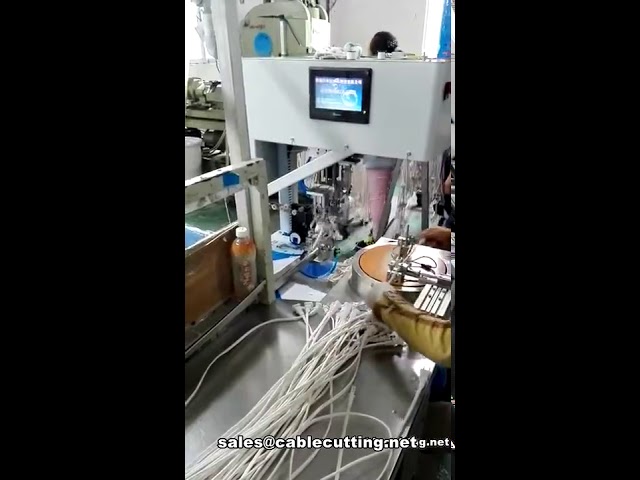Mesin Gulung dan Ikat Kabel Daya Bentuk 8 Otomatis