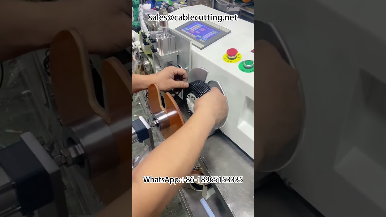 Mesin Otomatis Hitung Meter, Gulung & Ikat Kabel – Solusi Pemrosesan Wire Harness untuk Gulungan Besar