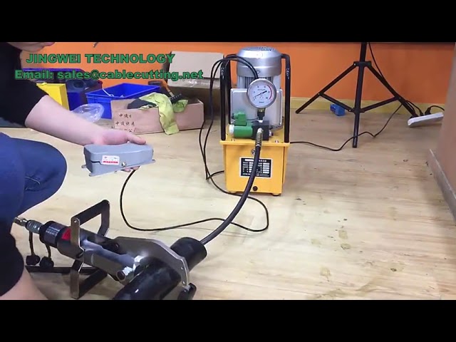 Pompa Hidrolik Elektromagnetik HHB 700A 380V dengan Kontrol Foot Switch - Tangki 7L