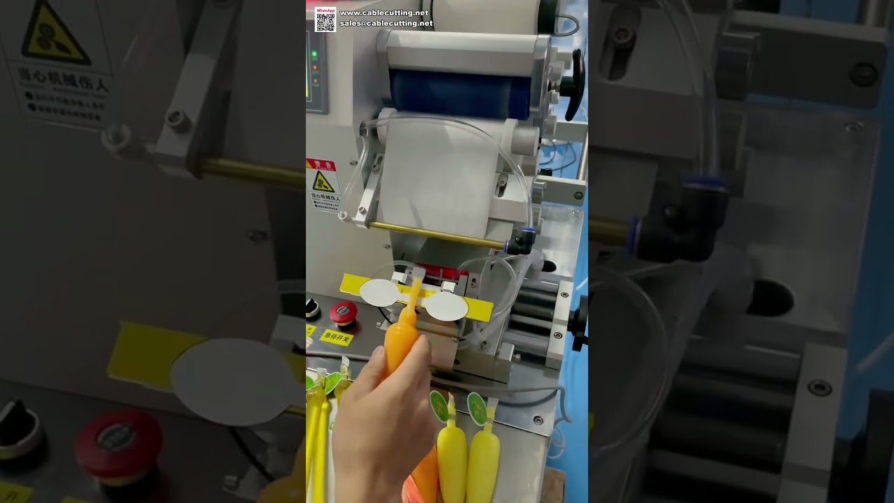 Mesin Labeling Otomatis Cup Jelly – Aplikator Stiker Permukaan Datar untuk Kemasan Makanan