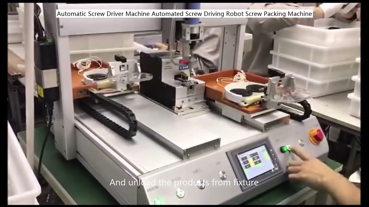Mesin Obeng Sekrup Otomatis & Robot Pengencang Sekrup dengan Mesin Packing Sekrup