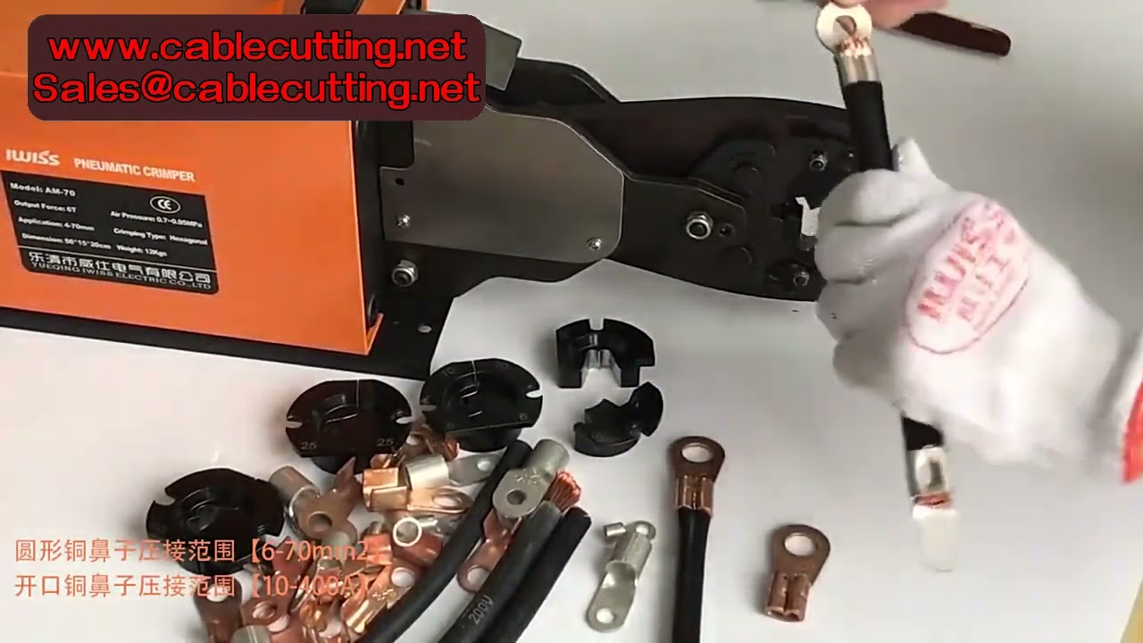 Alat Crimping Pneumatik Heavy Duty AM 240 - Mesin Crimp Kabel 6-240mm² untuk Terminal dan Lug