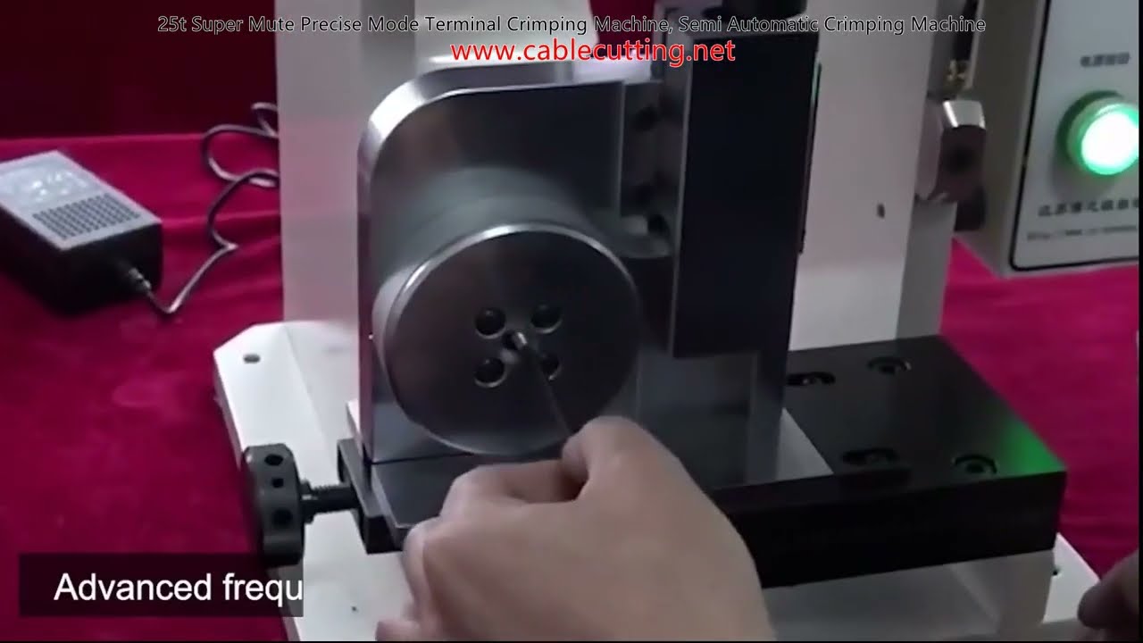Mesin Crimping Terminal 25t Super Mute Mode Presisi, Semi Otomatis untuk Kabel