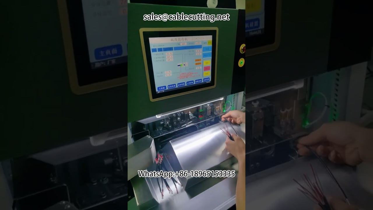 Mesin Kupas Kawat Ganda dengan Kompresi Terminal Kedap Air untuk Otomatisasi Kabel
