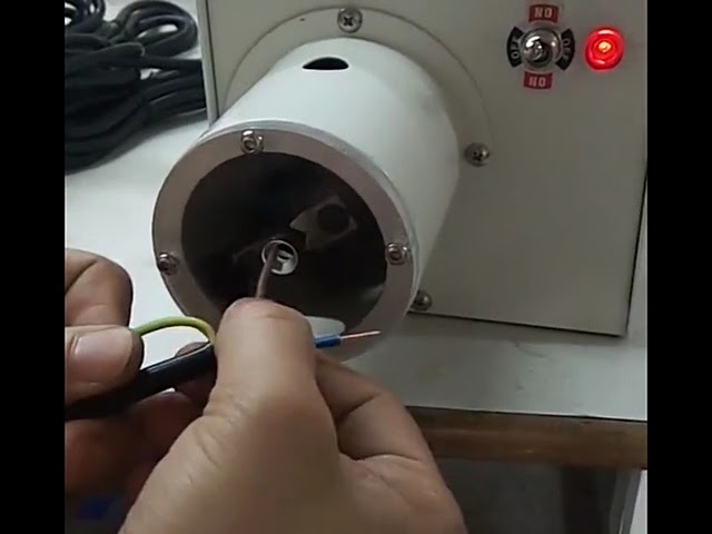 Mesin Pemotong & Crimping Kawat Otomatis - Terintegrasi Kupas & Pilin