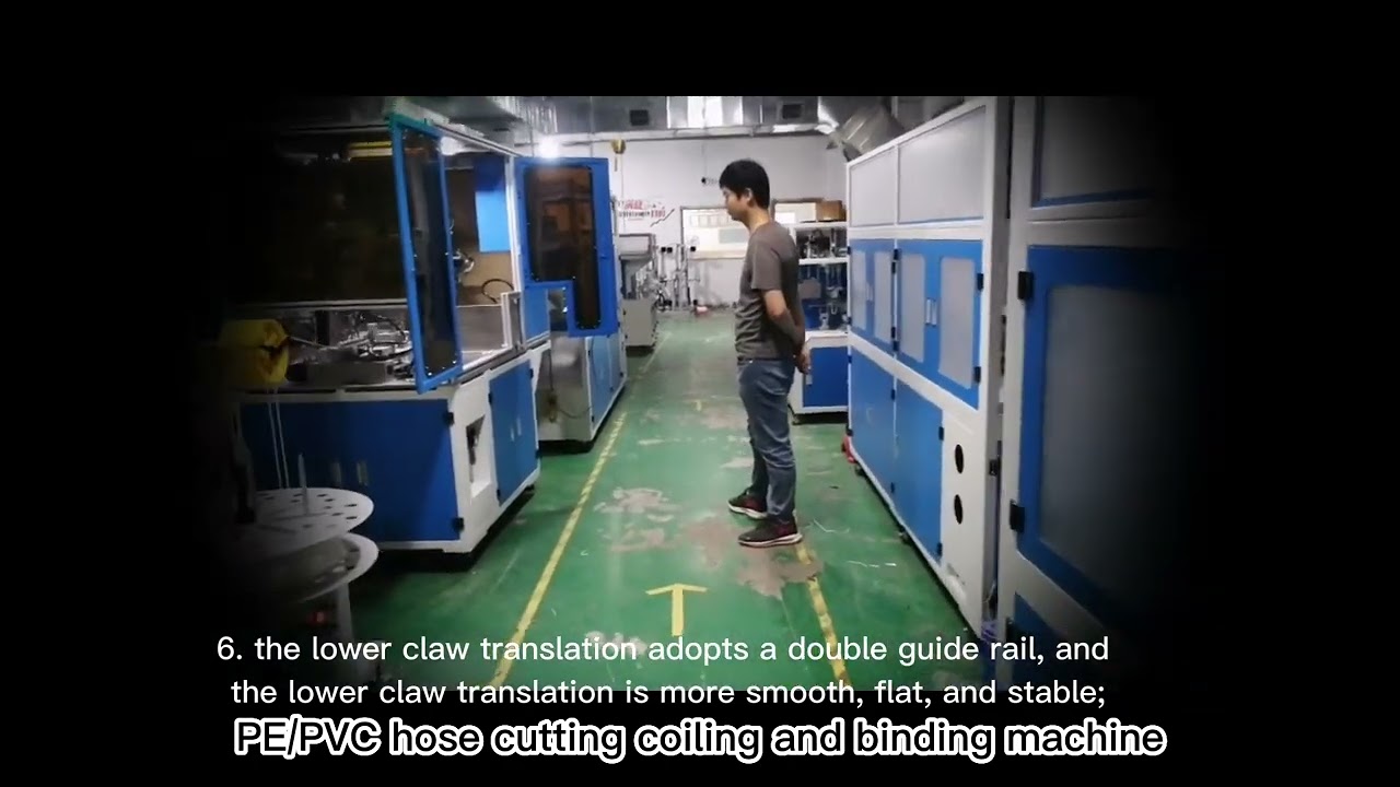 Mesin Pemotong, Penggulungan, dan Pengikat Selang PE/PVC Otomatis