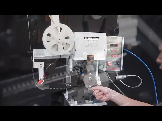 Mesin Crimping Terminal Semi Otomatis Senyap – Integrasi Stripping Kabel & Crimping Terminal
