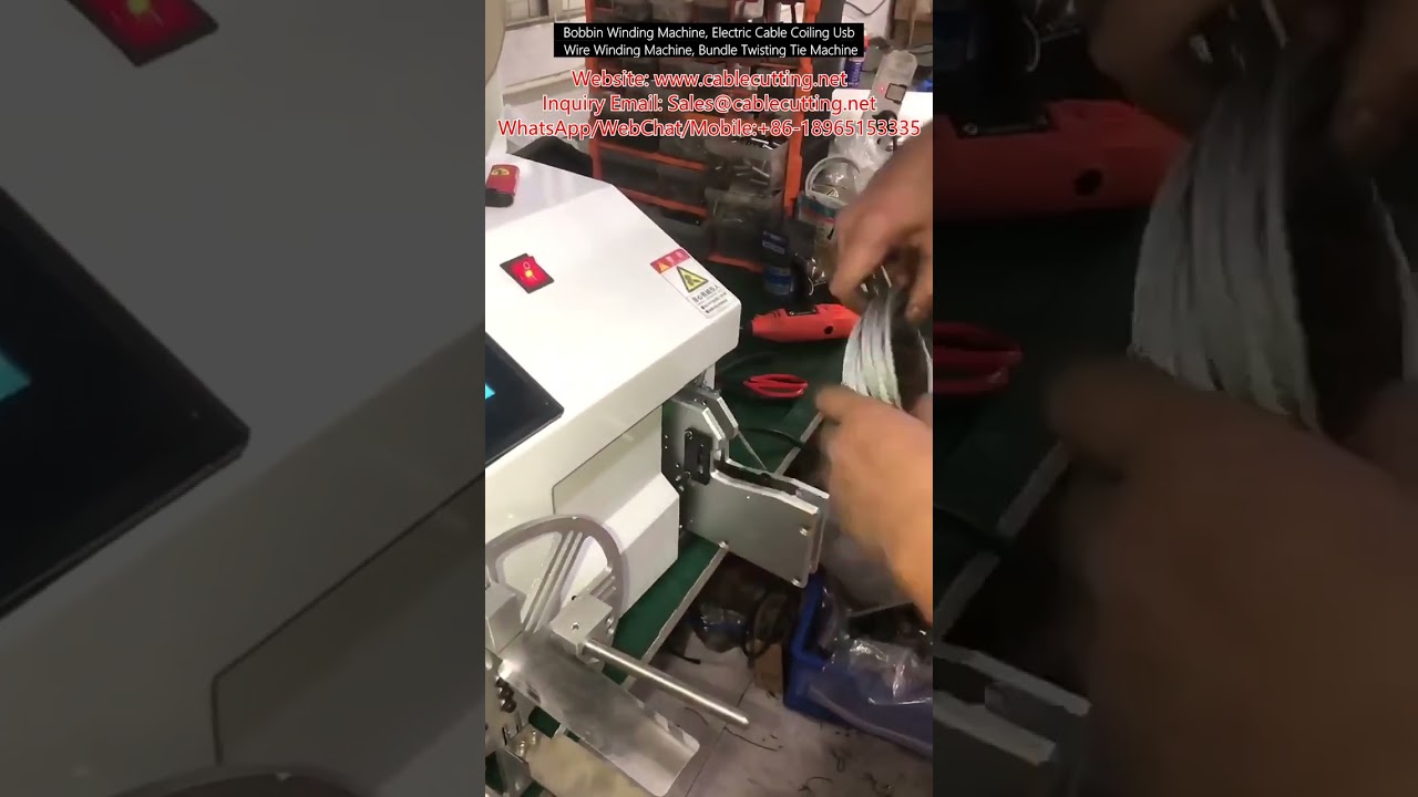 Mesin Penggulung Bobbin Otomatis | Coil Kabel Listrik & USB, Pengikat Pilin Bundel