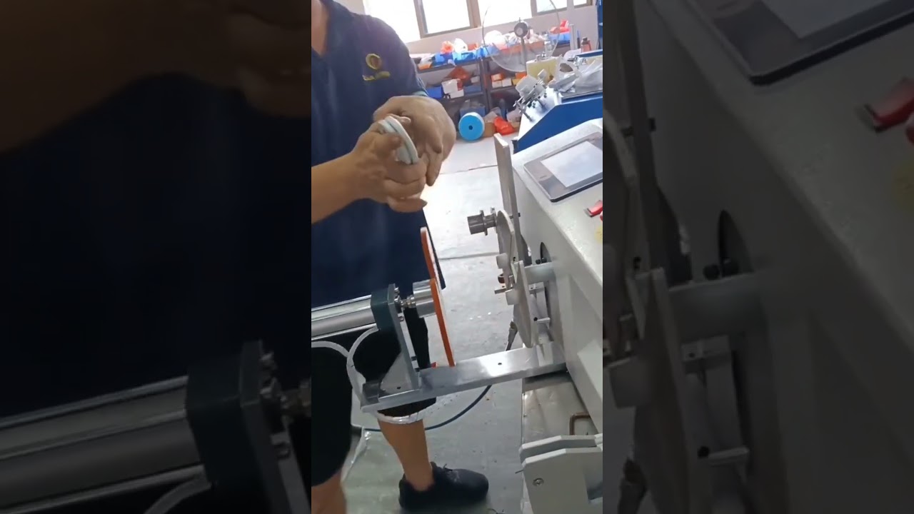 Mesin Penggulung & Pengikat Kabel Data Otomatis #pabrik #mesinindustri