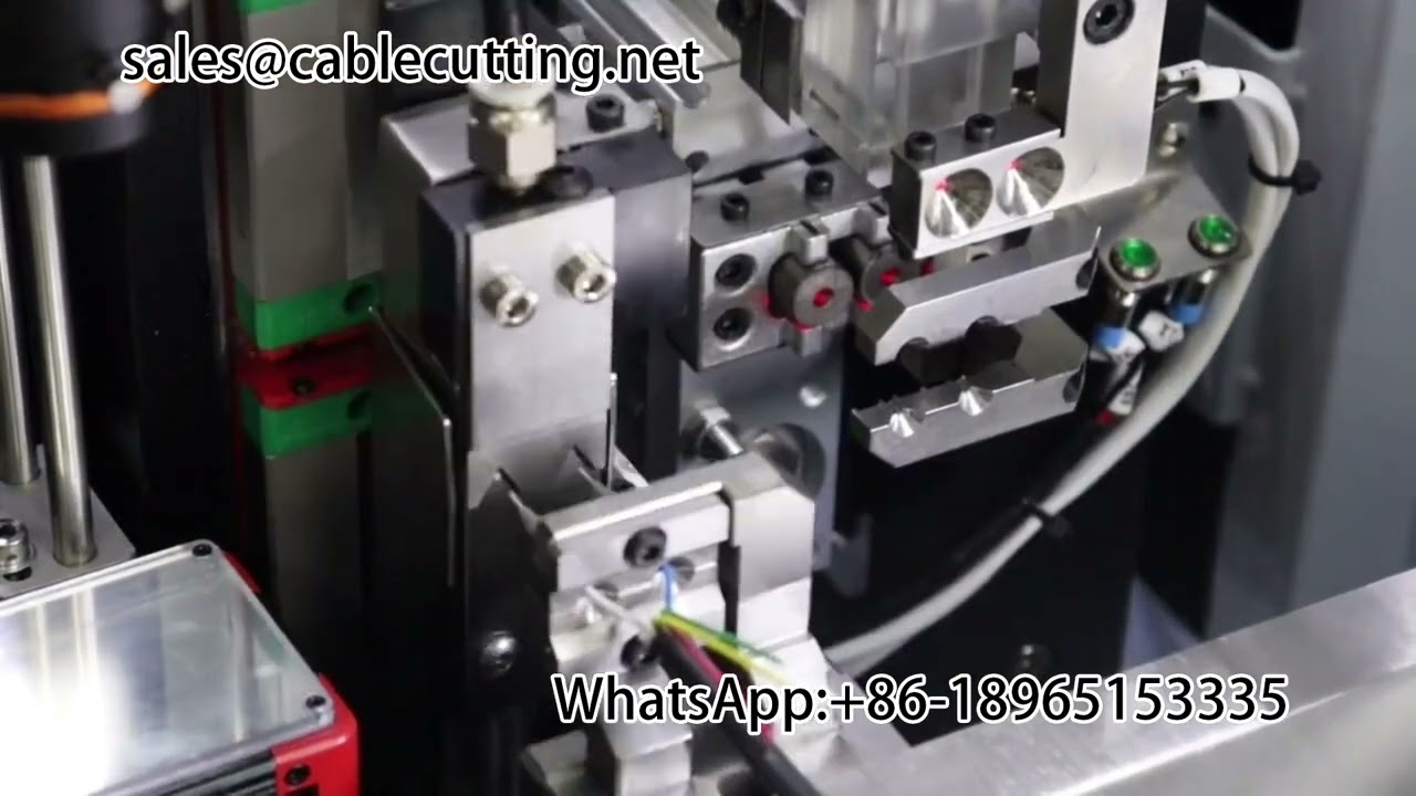Mesin Kupas dan Crimp Kabel Ganda Waterproof Plug – Dilengkapi Inspeksi Visual CCD untuk Hasil Sempurna