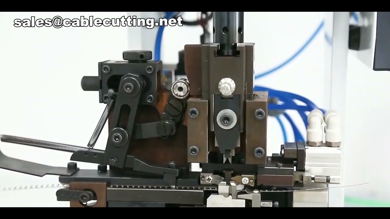 Mesin Pengupas dan Crimping Kawat Otomatis untuk Industri