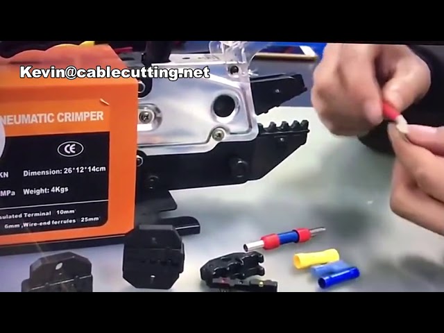 Mesin Crimping Pneumatik untuk Terminal Kabel Empat Sudut – Alat Isolasi Tubular Profesional
