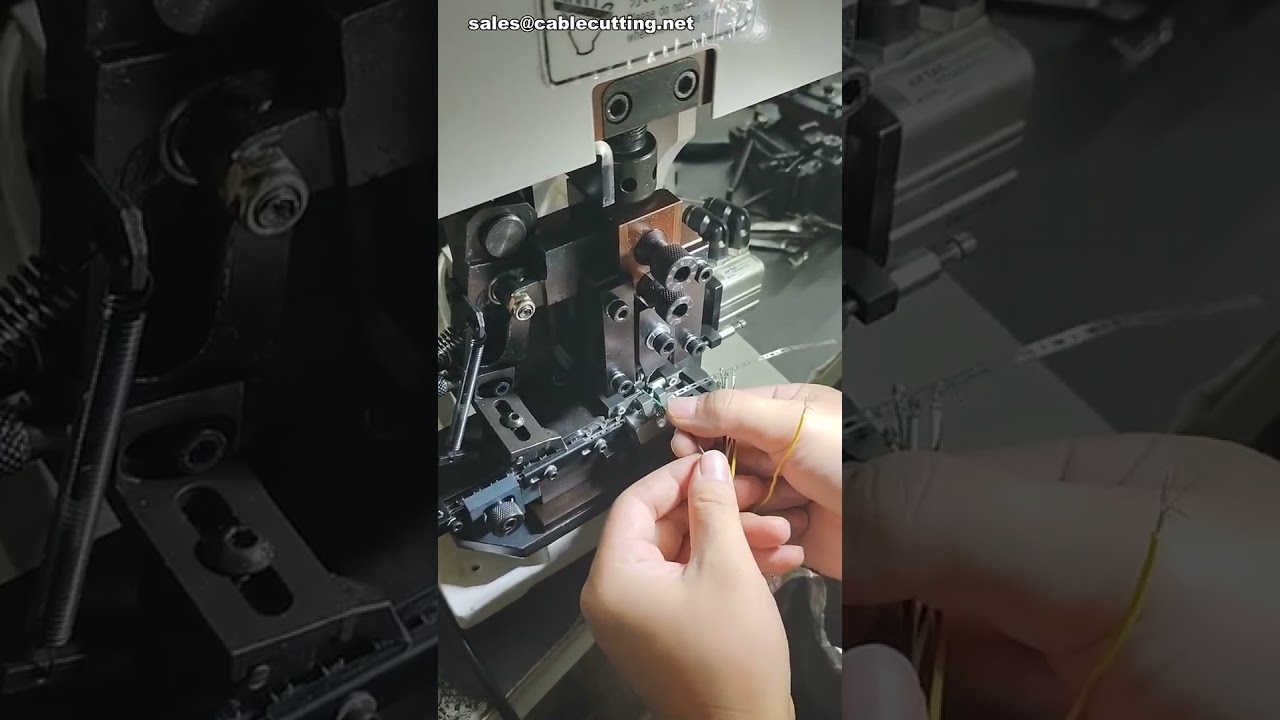 Mesin Stripping dan Crimping Kabel Single End - Setup Terminal 2.5 Berhasil #pabrik #mesin #diy