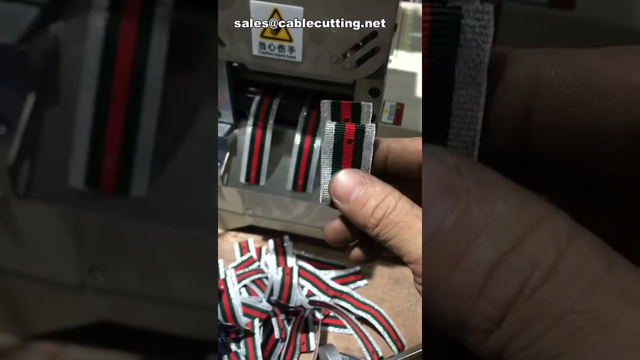 Mesin Potong Pita & Karet Elastis Otomatis dengan Pelubang Presisi - Penawaran Pabrik
